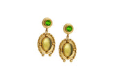Anvi brass drop earrings